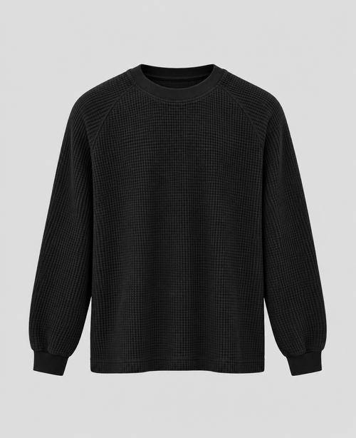 Longsleeve HONEYCOMB – Nero