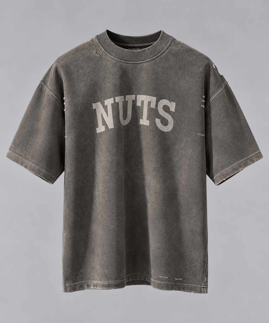 T-shirt NUTS – Grigio