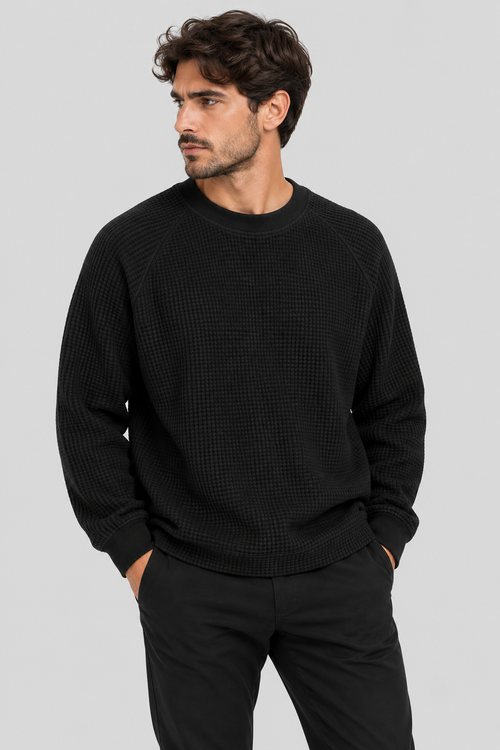 Longsleeve HONEYCOMB – Nero