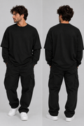 Longsleeve TEXT – Nero