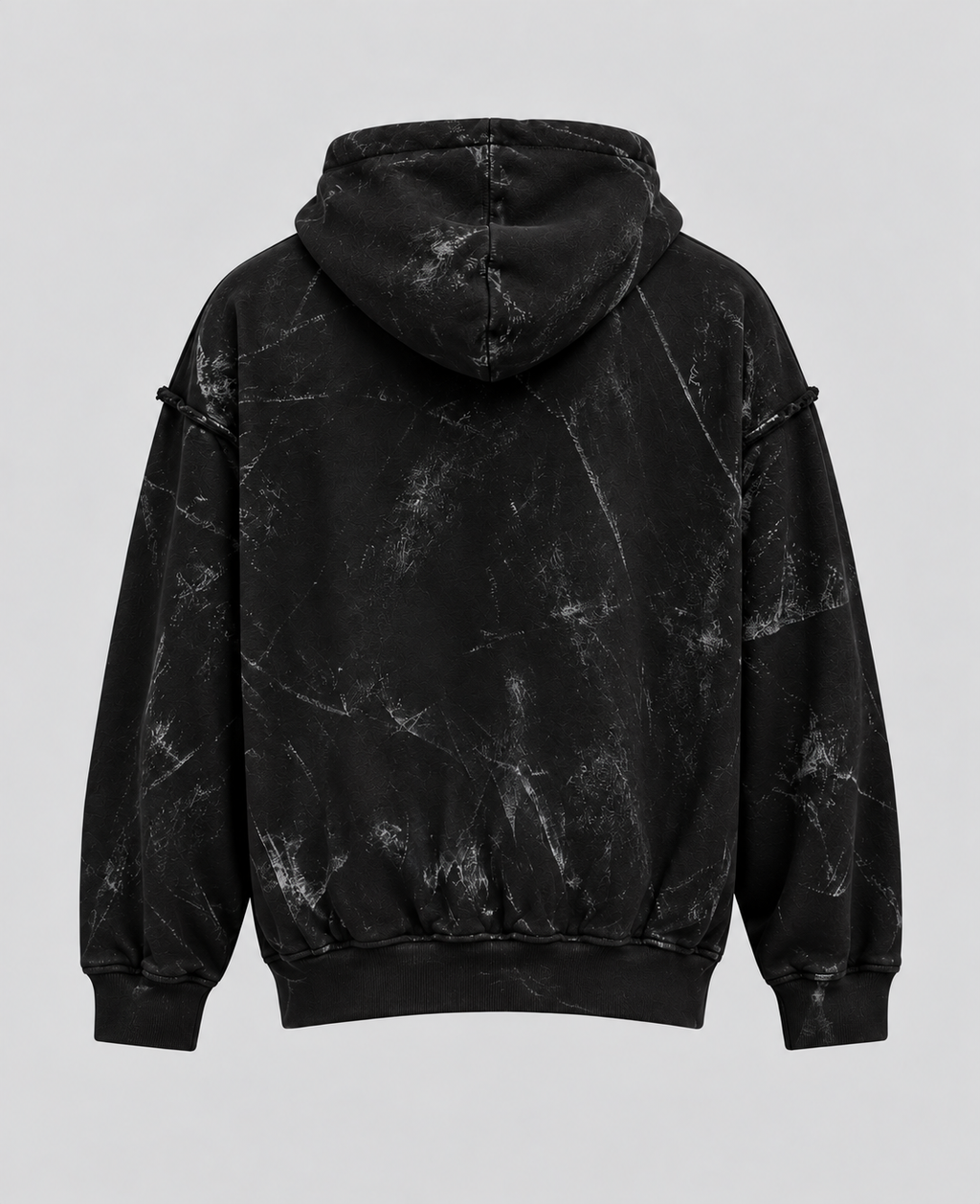 Felpa ACID WASH – Nero