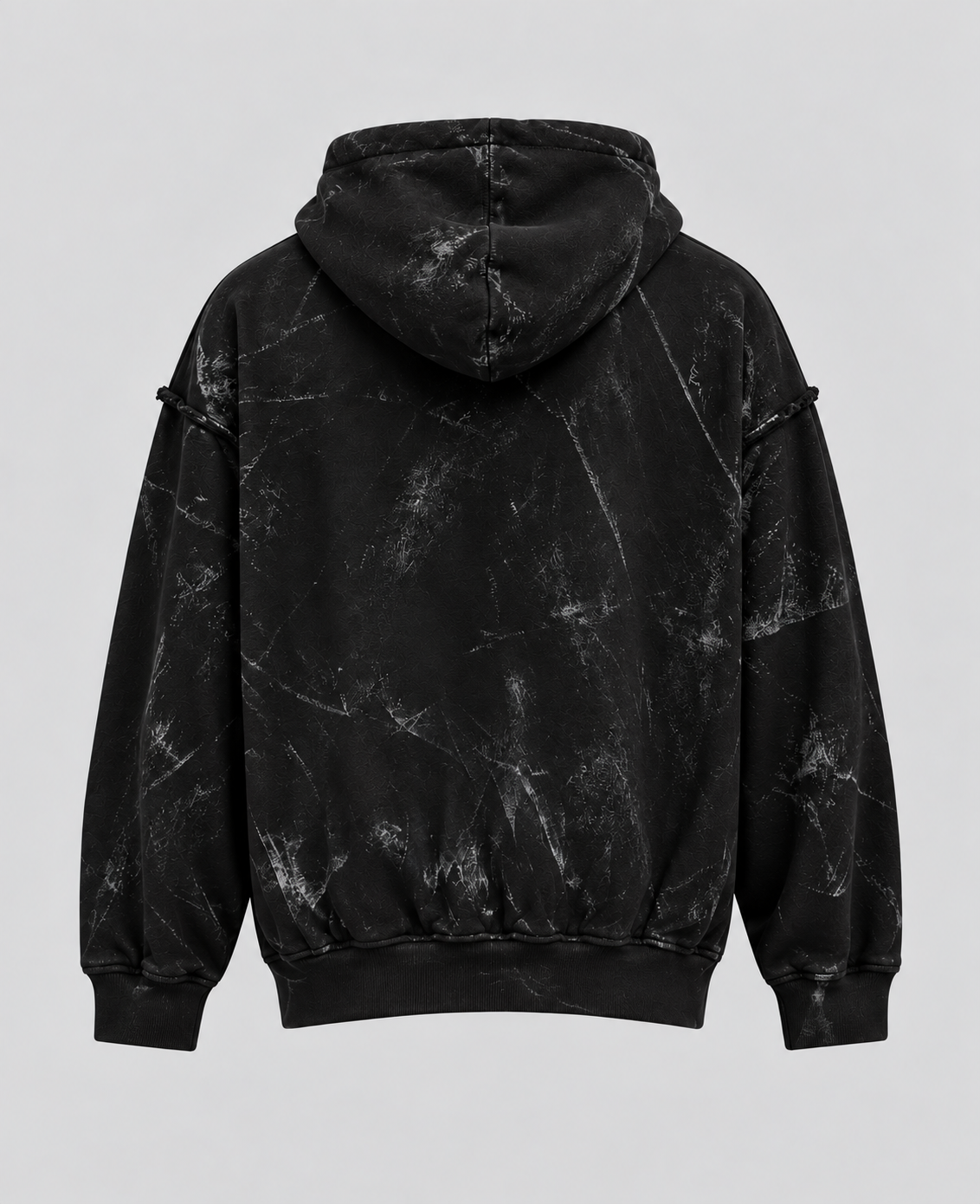 Felpa ACID WASH – Nero
